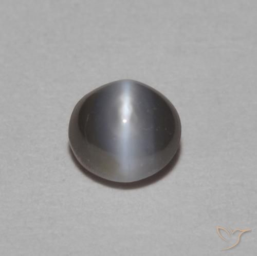 0.29ct Natürlicher Dunkelgrau Chrysoberyll-Katzenauge, Oval, Lichtundurchlässig