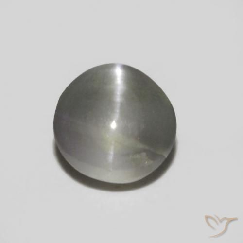0.36ct Natürlicher Reddish Grey Chrysoberyll-Katzenauge, Oval, Lichtundurchlässig