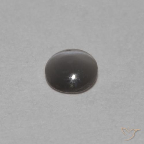 9,17 ctw natürlicher Mittelgrau Chrysoberyll-Katzenauge, Oval Schliff, Lichtundurchlässig