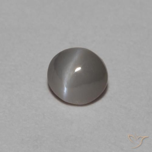 9,17 ctw natürlicher Grauschwarz Chrysoberyll-Katzenauge, Oval, Lichtundurchlässig