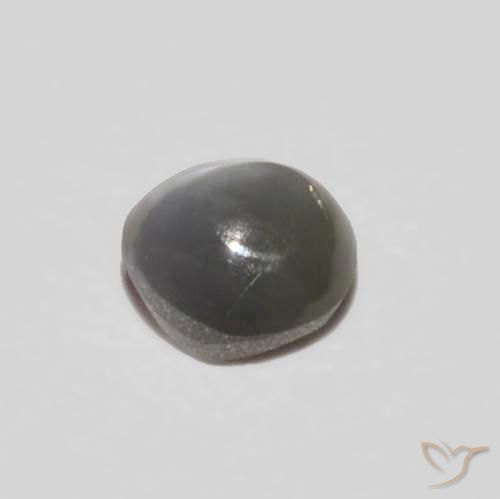 9,17 ctw natürlicher Sehr helles Grau Chrysoberyll-Katzenauge, Oval, Lichtundurchlässig