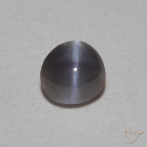 0.11ct Natürlicher Schwarz Chrysoberyll-Katzenauge, Oval, Lichtundurchlässig