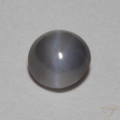 0.27ct Natürlicher Dunkelgrau Chrysoberyll-Katzenauge, Oval, Lichtundurchlässig