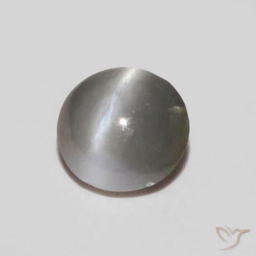 0.24ct Natürlicher Mittelgrau Chrysoberyll-Katzenauge, Oval, Lichtundurchlässig