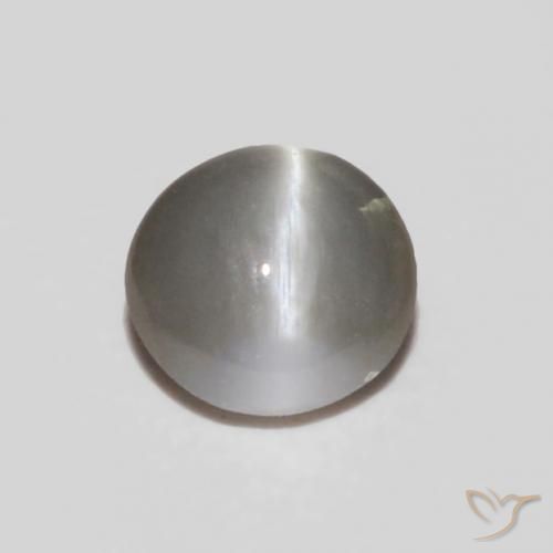 9,17 ctw natürlicher Mittelgrau Chrysoberyll-Katzenauge, Oval, Lichtundurchlässig