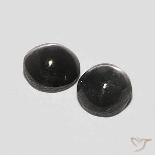 0.41 ct natürliche Dunkelgrau Chrysoberyll-Katzenauge-Edelsteine, Oval, Lichtundurchlässig