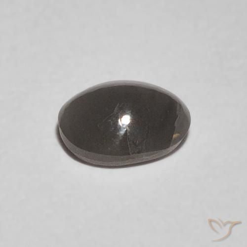 9,17 ctw natürlicher Mittelgrau Chrysoberyll-Katzenauge, Oval, Lichtundurchlässig