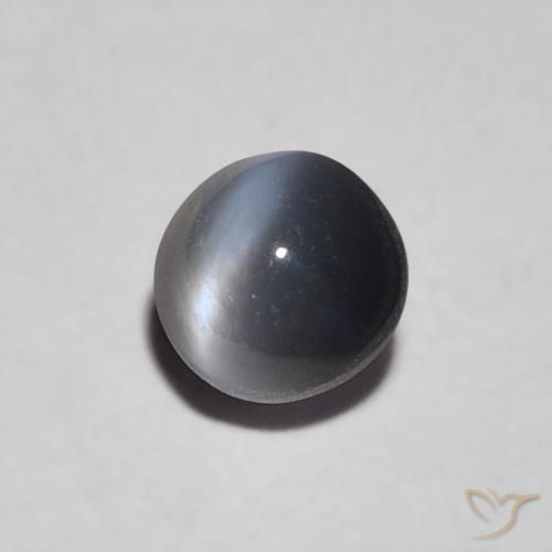 9,17 ctw natürlicher Mittelgrau Chrysoberyll-Katzenauge, Oval, Lichtundurchlässig