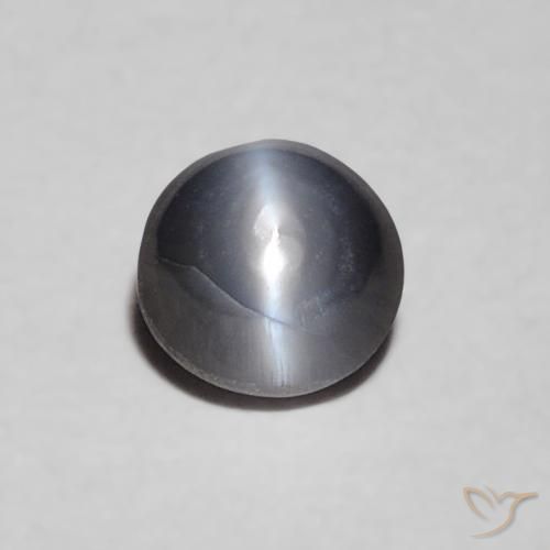 0.36ct Natürlicher Grau Chrysoberyll-Katzenauge, Oval, Lichtundurchlässig