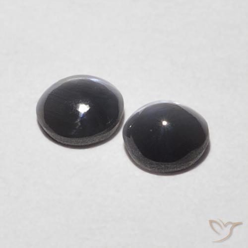 0.47 ct natürliche Mittelgrau Chrysoberyll-Katzenauge-Edelsteine, Runden, Lichtundurchlässig