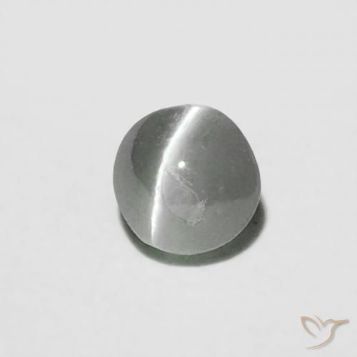 9,17 ctw natürlicher Medium Dark-Grey Chrysoberyll-Katzenauge, Runden, Lichtundurchlässig