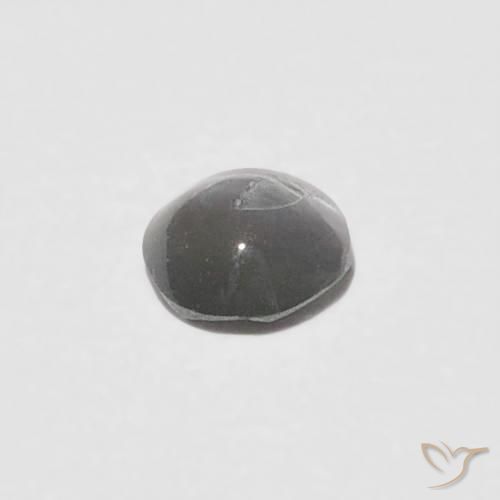 9,17 ctw natürlicher Medium Dark-Grey Chrysoberyll-Katzenauge, Runden, Lichtundurchlässig