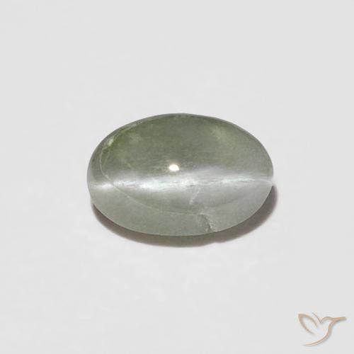 0.26ct Natürlicher gelblich-grün Chrysoberyll-Katzenauge, Oval, Lichtundurchlässig