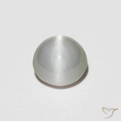 0.23ct Natürlicher Graugrün Chrysoberyll-Katzenauge, Oval, Lichtundurchlässig