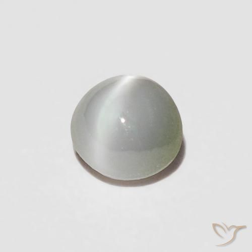 9,17 ctw natürlicher Graugrün Chrysoberyll-Katzenauge, Oval, Lichtundurchlässig