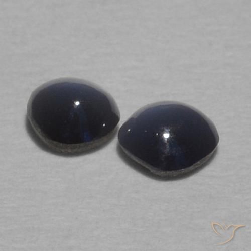 0.32 ct natürliche Dunkelgrau Chrysoberyll-Katzenauge-Edelsteine, Runden, Lichtundurchlässig