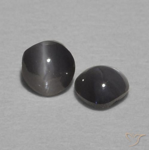 0.29 ct natürliche Mittelgrau Chrysoberyll-Katzenauge-Edelsteine, Runden, Lichtundurchlässig