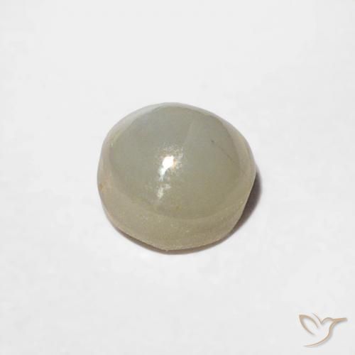 9,17 ctw natürlicher Mittelgrau Chrysoberyll-Katzenauge, Runden, Lichtundurchlässig