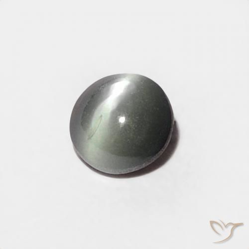 9,17 ctw natürlicher Silber Chrysoberyll-Katzenauge, Oval, Lichtundurchlässig