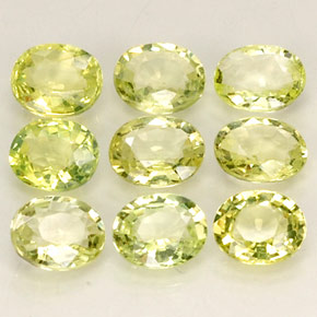  ct natürliche gelber Chrysoberyll-Edelsteine, Oval Schliff, VVS-VS