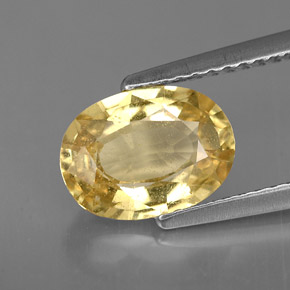 2,15 ctw natürlicher gelber Chrysoberyll, Oval Schliff, VS-SI