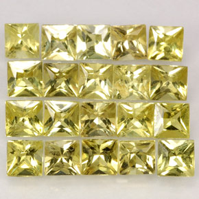  ct natürliche gelber Chrysoberyll-Edelsteine, Quadrat, VS