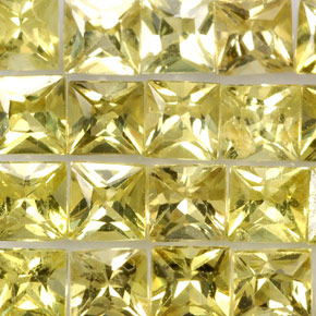  ct natürliche gelber Chrysoberyll-Edelsteine, Quadrat, VS