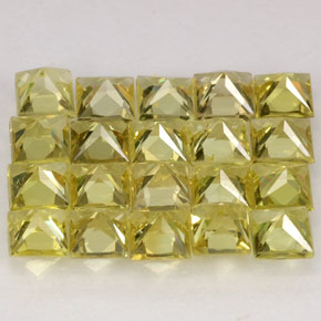  ct natürliche gelber Chrysoberyll-Edelsteine, Quadrat, VS