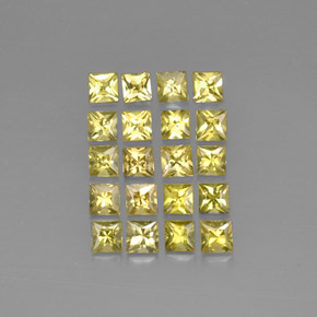  ct natürliche gelber Chrysoberyll-Edelsteine, Quadrat, VS