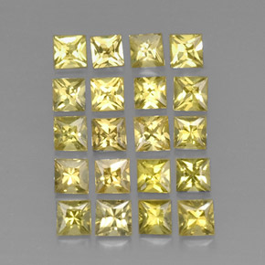  ct natürliche gelber Chrysoberyll-Edelsteine, Quadrat, VS