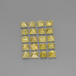  ct natürliche gelber Chrysoberyll-Edelsteine, Quadrat, VS