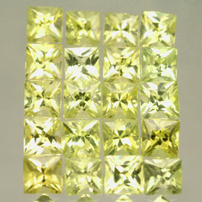  ct natürliche gelber Chrysoberyll-Edelsteine, Quadrat, VS