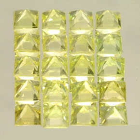  ct natürliche gelber Chrysoberyll-Edelsteine, Quadrat, VS