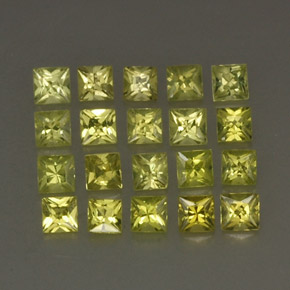  ct natürliche gelber Chrysoberyll-Edelsteine, Quadrat, VS