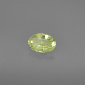 0,54 ctw natürlicher grüner Chrysoberyll, Oval Schliff, VS