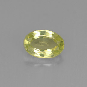 0,56 ctw natürlicher grüner Chrysoberyll, Oval Schliff, VVS