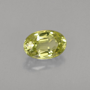 0,61 ctw natürlicher grüner Chrysoberyll, Oval Schliff, VVS