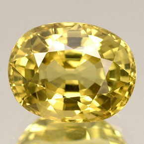 2,94 ctw natürlicher gelber Chrysoberyll, Oval Schliff, VVS