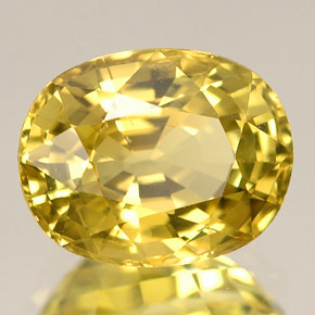 2,94 ctw natürlicher gelber Chrysoberyll, Oval Schliff, VVS