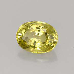 2,49 ctw natürlicher gelber Chrysoberyll, Oval Schliff, VS