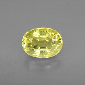 2,55 ctw natürlicher gelber Chrysoberyll, Oval Schliff, VS