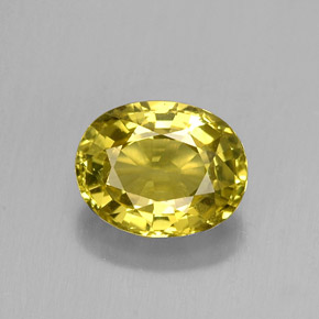 1,58 ctw natürlicher gelber Chrysoberyll, Oval Schliff, VVS