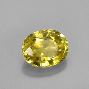 1,58 ctw natürlicher gelber Chrysoberyll, Oval Schliff, VVS