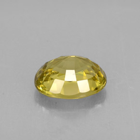 1,58 ctw natürlicher gelber Chrysoberyll, Oval Schliff, VVS