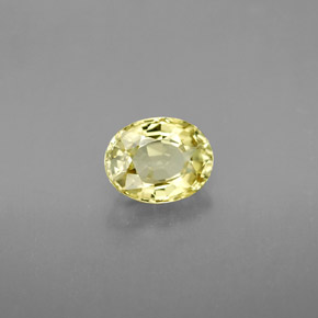 1,27 ctw natürlicher gelber Chrysoberyll, Oval Schliff, VVS