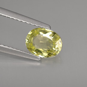 1,03 ctw natürlicher gelber Chrysoberyll, Oval Schliff, VVS
