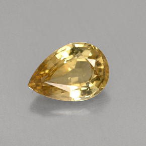 0,87 ctw natürlicher gelber Chrysoberyll, Birnenform, VVS-VS