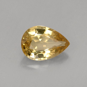 0,87 ctw natürlicher gelber Chrysoberyll, Birnenform, VVS-VS