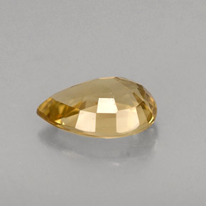 0,87 ctw natürlicher gelber Chrysoberyll, Birnenform, VVS-VS