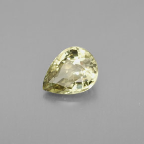 0,94 ctw natürlicher grüner Chrysoberyll, Birnenform, VVS